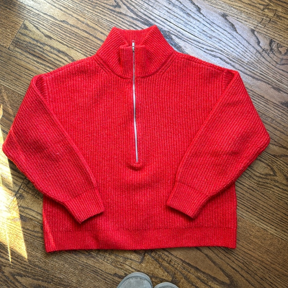 Vince Camuto Half Zip Womens Sweater size XL super soft and stretchy!